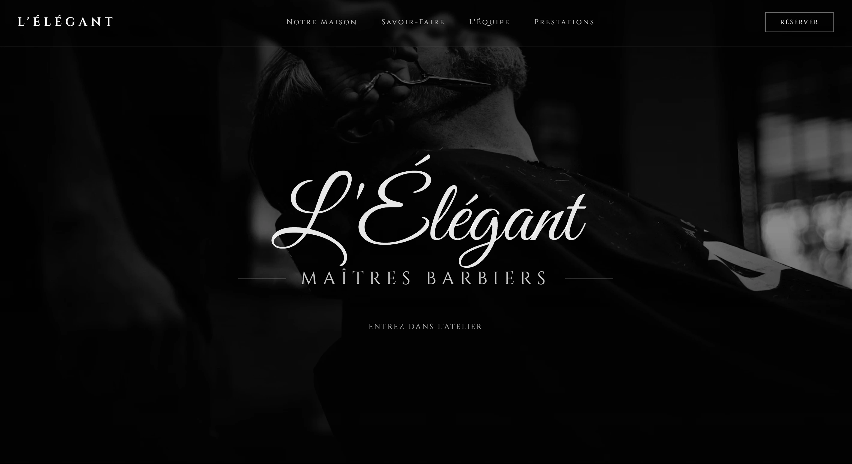 Création de site internet pour un salon de coiffure